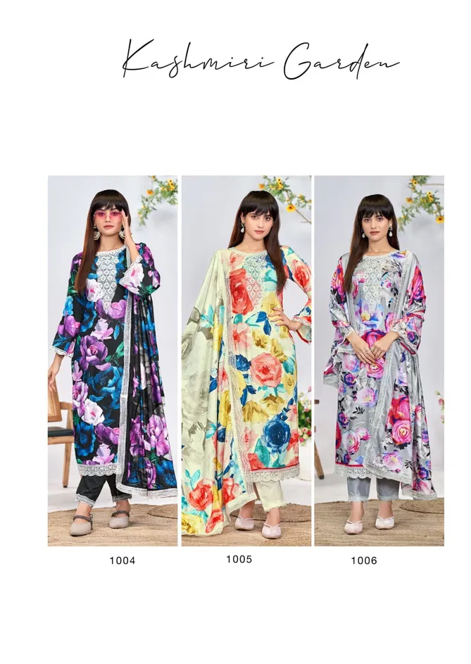 Kashmiri Garden By The Hermitage Shop Viscose Printed Dress Material Orders In India